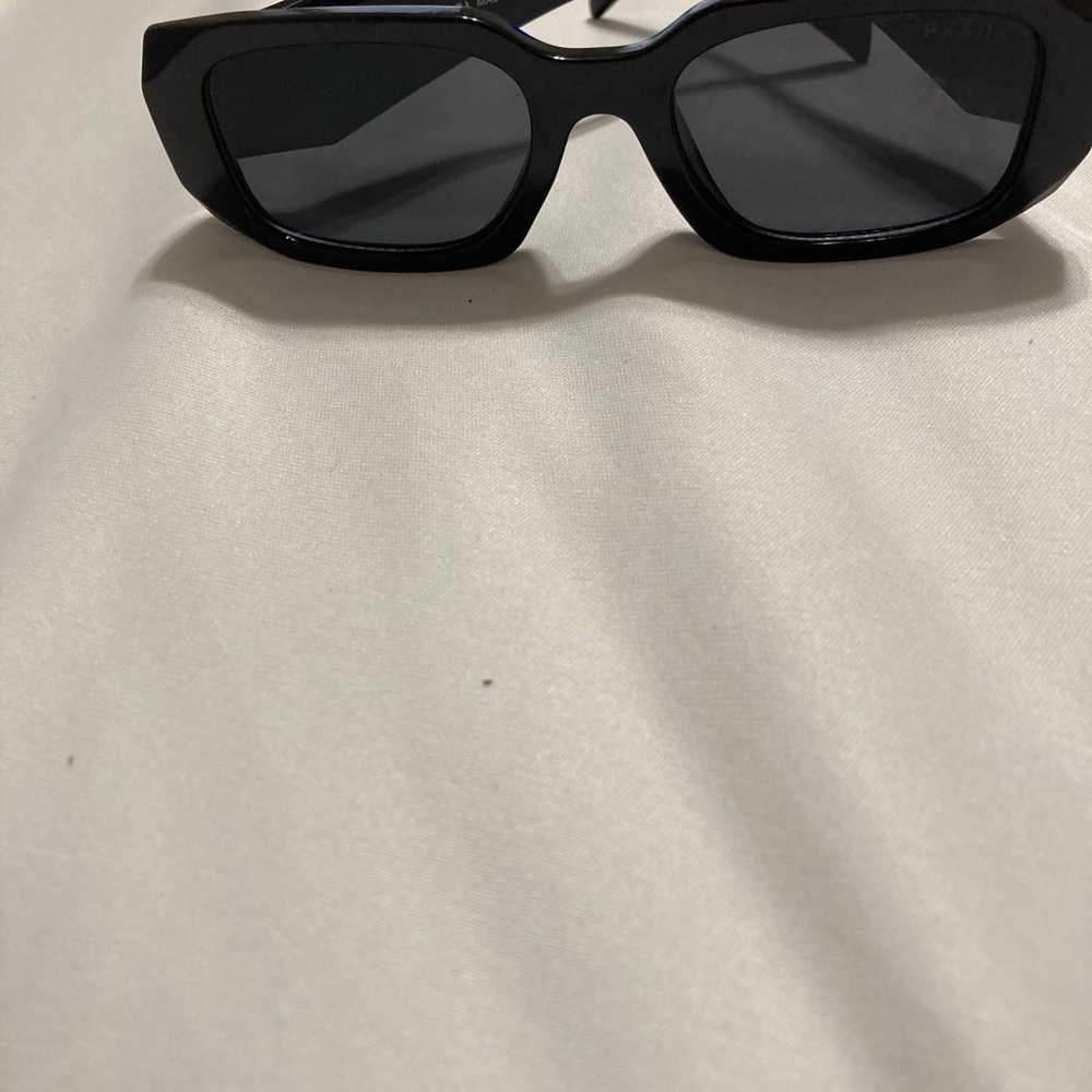 Prada Black Rectangular Sunglasses